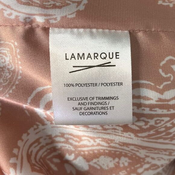 Lamarque Paisley Draped Wrap Skirt Pink Medium - Picture 8 of 10